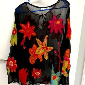 Long sleeve sheer Chico blouse